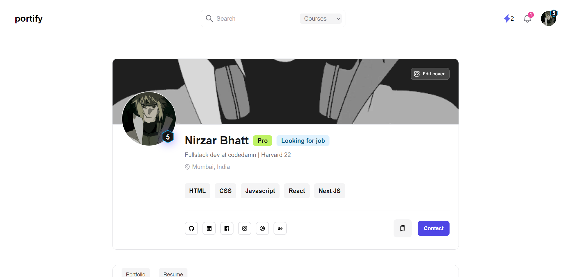 An image of the Portify project.